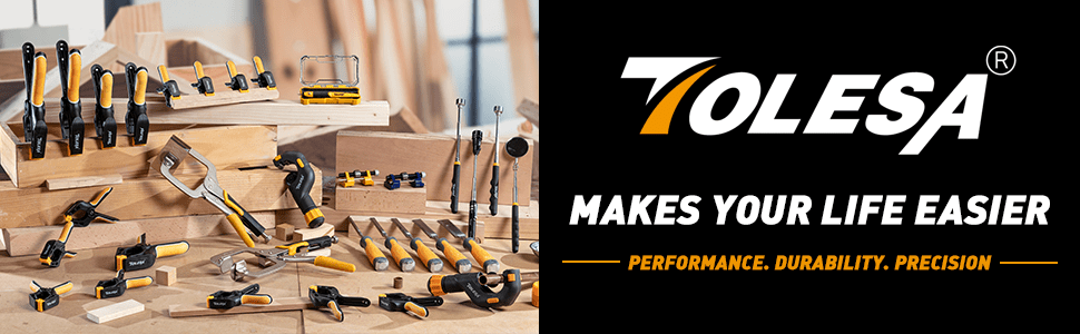 Kit com 3 Sargentos TOLESA 6" – Fixação Forte, Rápida e Segura para Madeira, Solda e Oficina