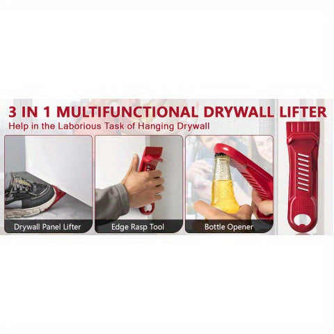 Raspador Manual de Gesso com Abridor de Garrafa – Multiuso, Portátil