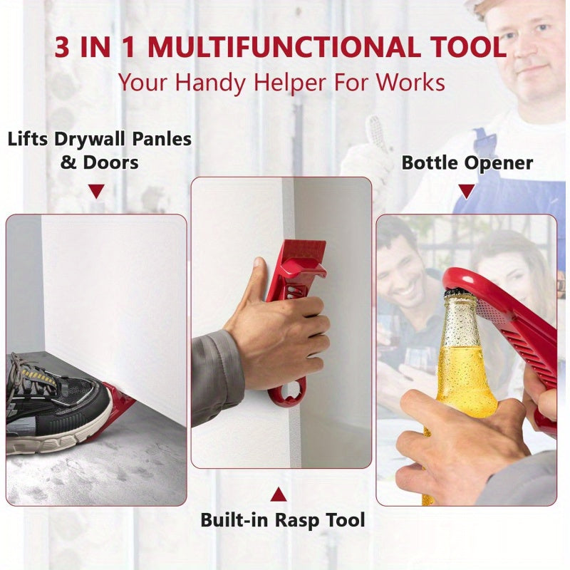 Raspador Manual de Gesso com Abridor de Garrafa – Multiuso, Portátil