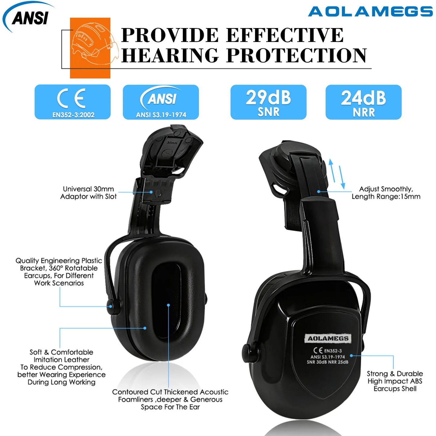 Capacete de Segurança Aolamegs com Óculos Protetores – Proteção Completa para Trabalhos Externos!
