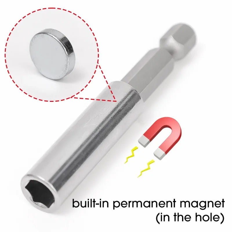Extensão Magnética para Chave de Fenda Hexagonal – Alcance e Precisão nos Locais Mais Difíceis!