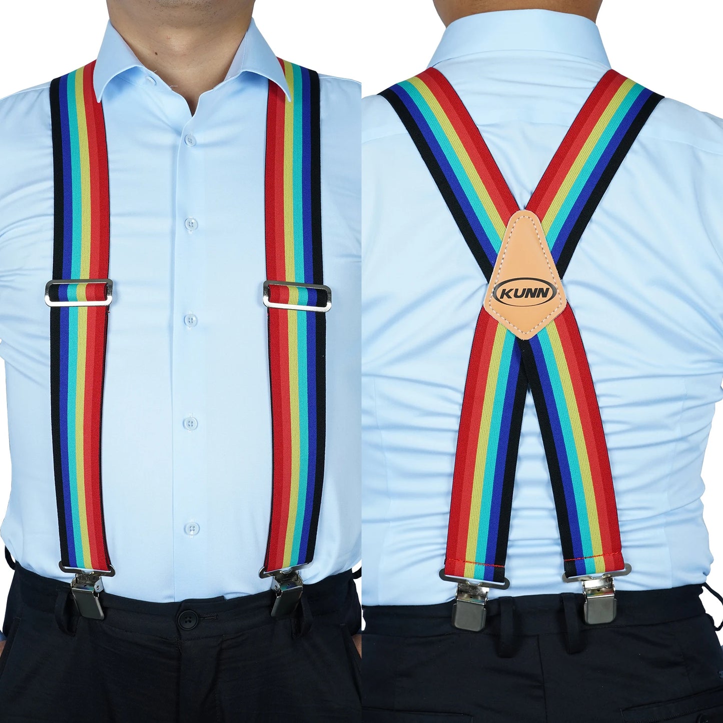 Suspensório Masculino Estampado com Régua – KUNN | Estilo, Conforto e Resistência para o Dia a Dia ou Trabalho