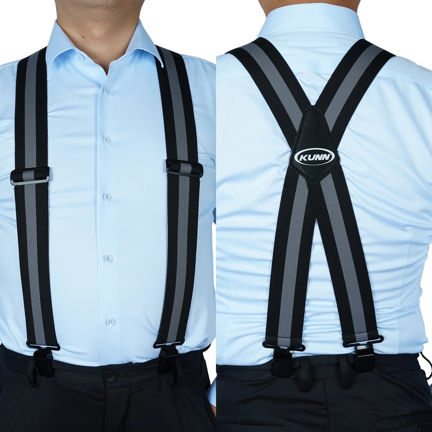 Suspensório Masculino Estampado com Régua – KUNN | Estilo, Conforto e Resistência para o Dia a Dia ou Trabalho