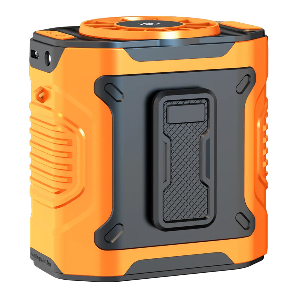 Ventilador de Cintura Portátil USB Recarregável – Refresque-se com Liberdade e Potência!