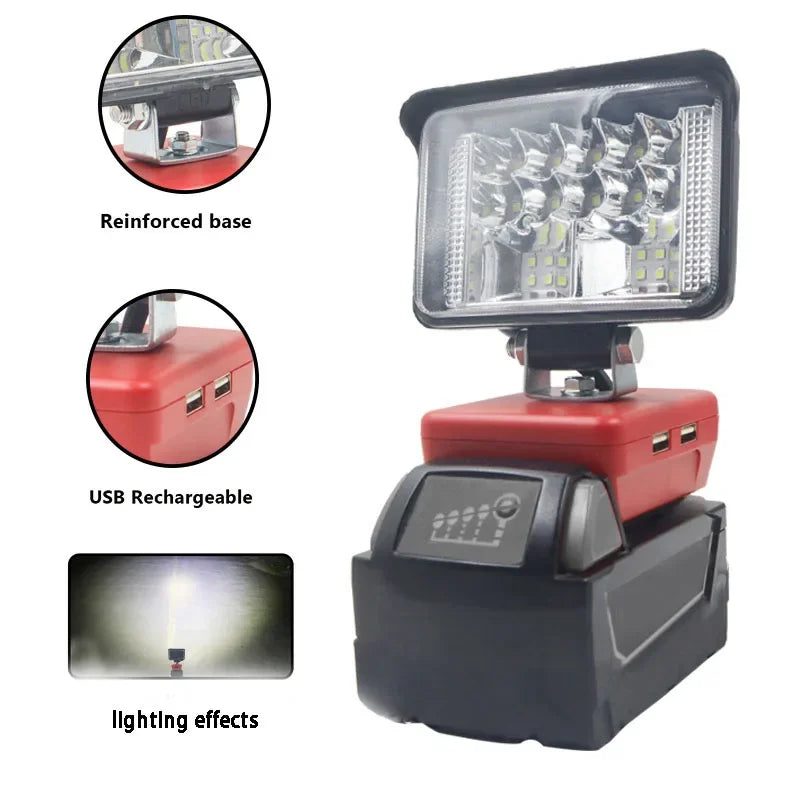 Luminária Portátil LED Recarregável para Trabalho – Potência e Praticidade em Qualquer Lugar