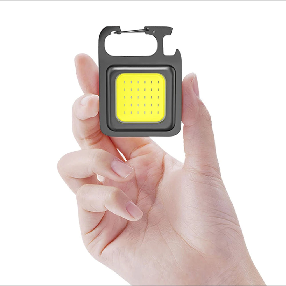 Super Bright Mini COB – Lanterna de Bolso Portátil com Ímã | 4 Modos de Iluminação, Recarregável via USB, Ideal para Camping, Trabalho e Emergências