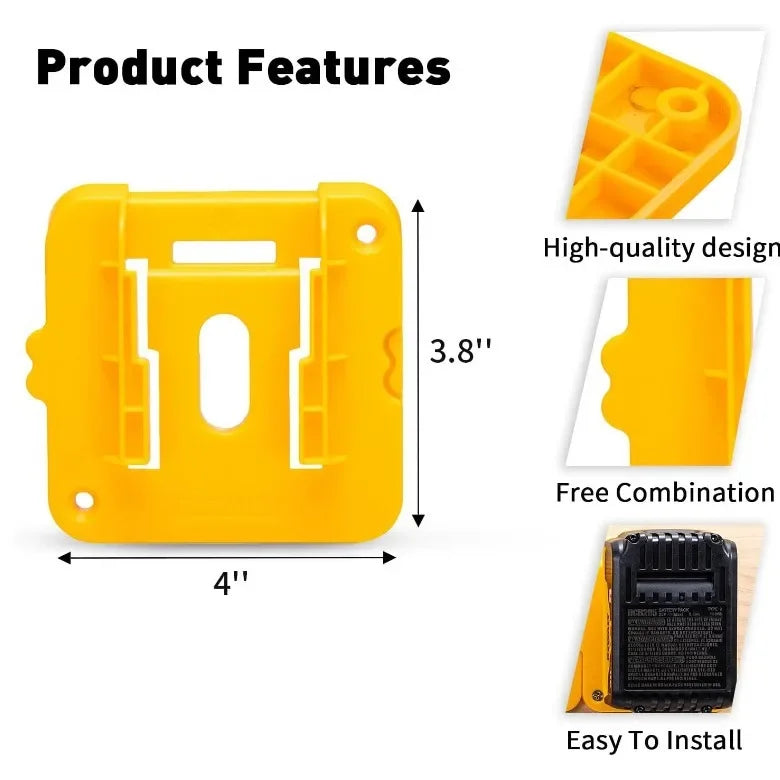 Suporte Organizador de Bateria para Milwaukee, Dewalt e Makita – Praticidade e Segurança na Sua Oficina
