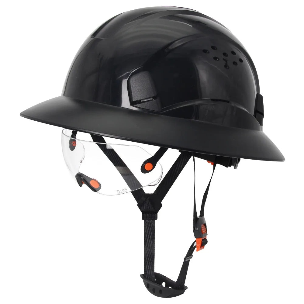 Capacete de Segurança com Aba Total – Proteção Completa para Quem Enfrenta Qualquer Clima
