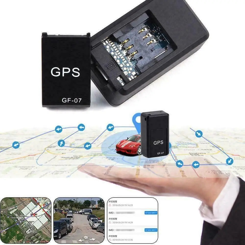 GF07 Rastreador GPS Magnético Mini — Monitoramento em Tempo Real para Carros, Animais e Muito Mais
