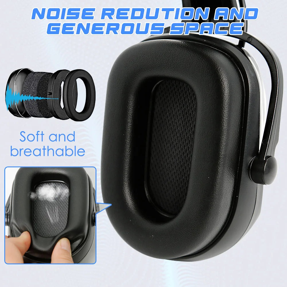 Protetor Auricular com Fone de Ouvido Bluetooth Aolamegs — Proteção e Música em Um Só Produto!