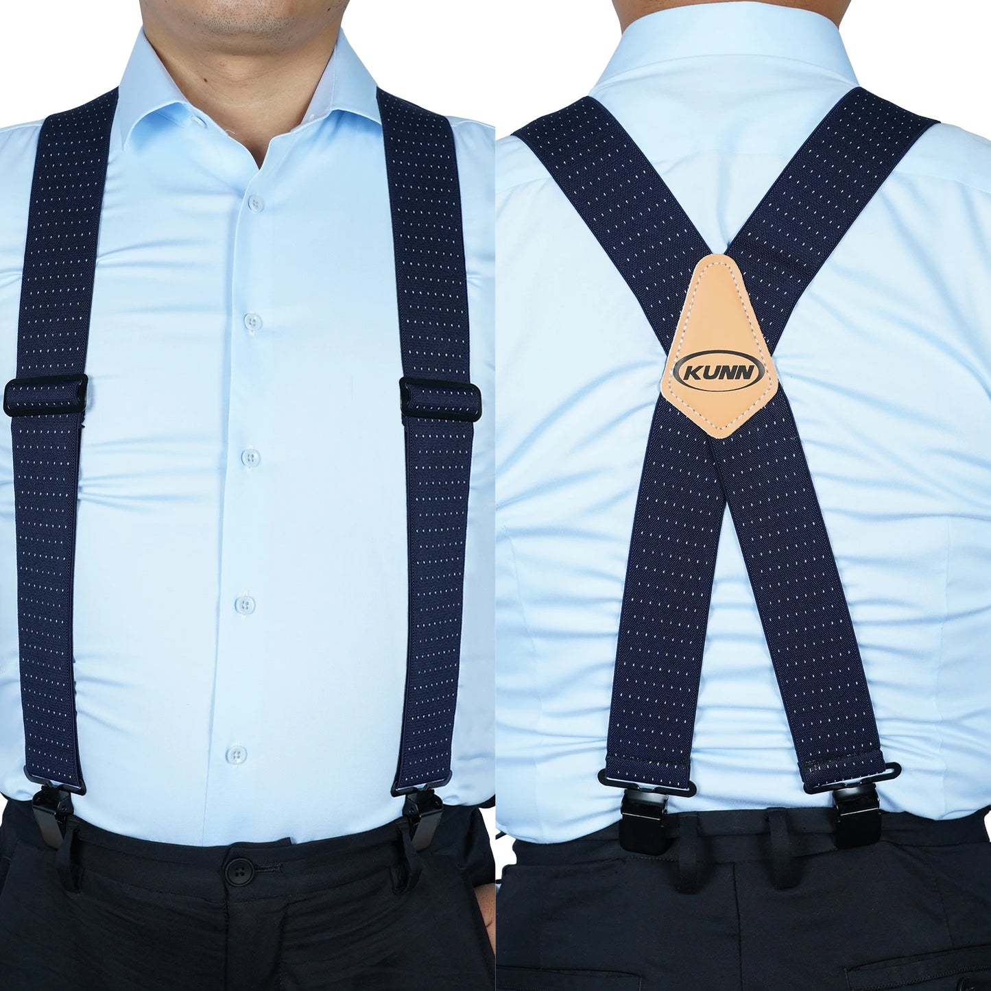 Suspensório Masculino Estampado com Régua – KUNN | Estilo, Conforto e Resistência para o Dia a Dia ou Trabalho