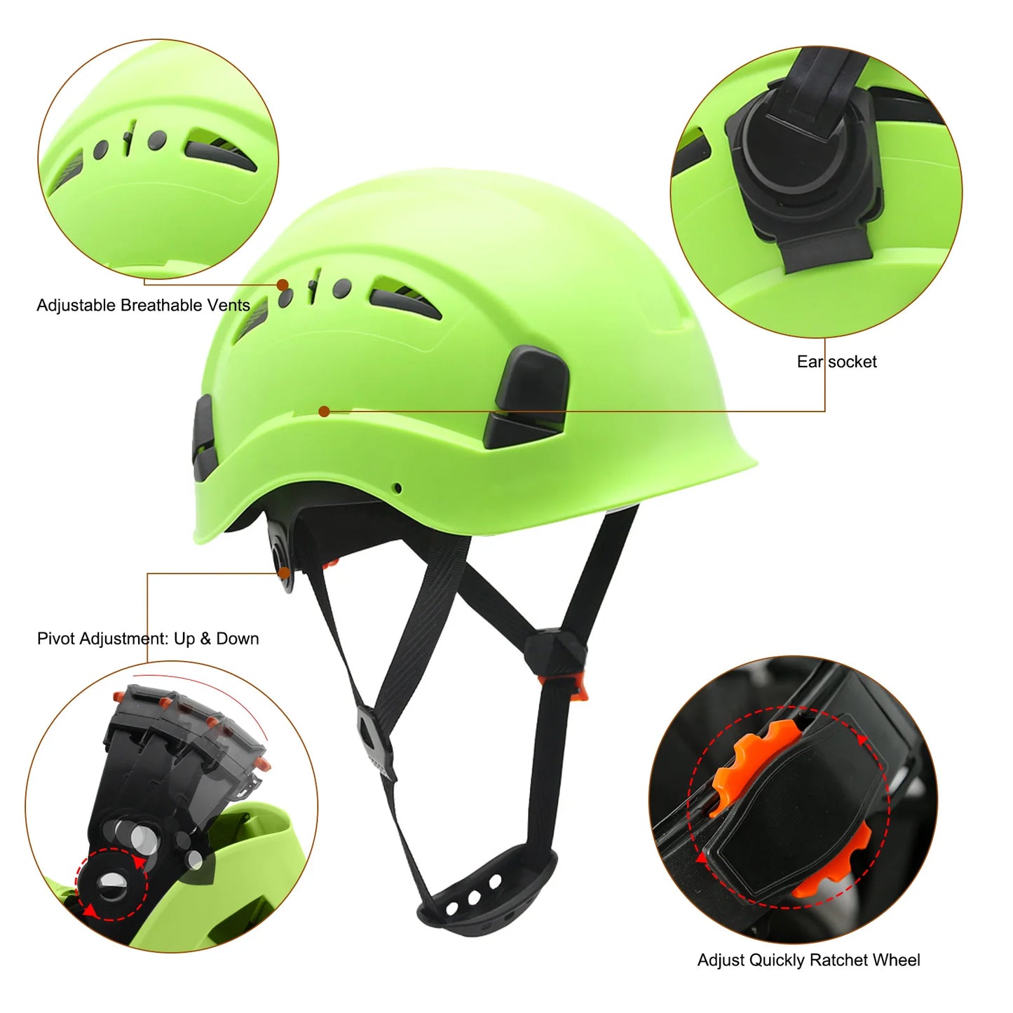 Capacete de Segurança Aolamegs CR08 — Proteção Certificada para Trabalhos Pesados!