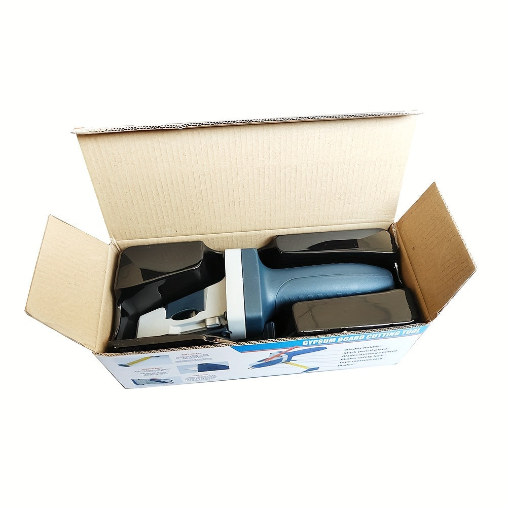 Kit Profissional Cortador Multi‑Material – Drywall Cutter com Trena 5 m, Alumínio + TPR e Lâminas para DIY e Profissionais
