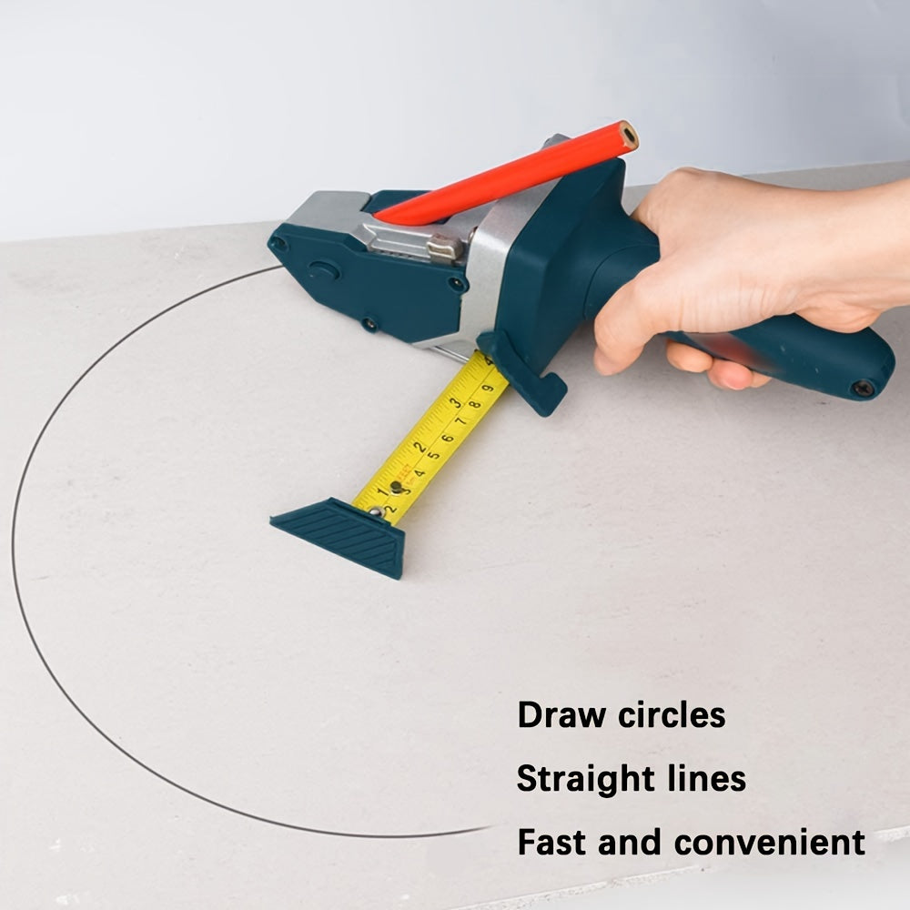 Kit Profissional Cortador Multi‑Material – Drywall Cutter com Trena 5 m, Alumínio + TPR e Lâminas para DIY e Profissionais