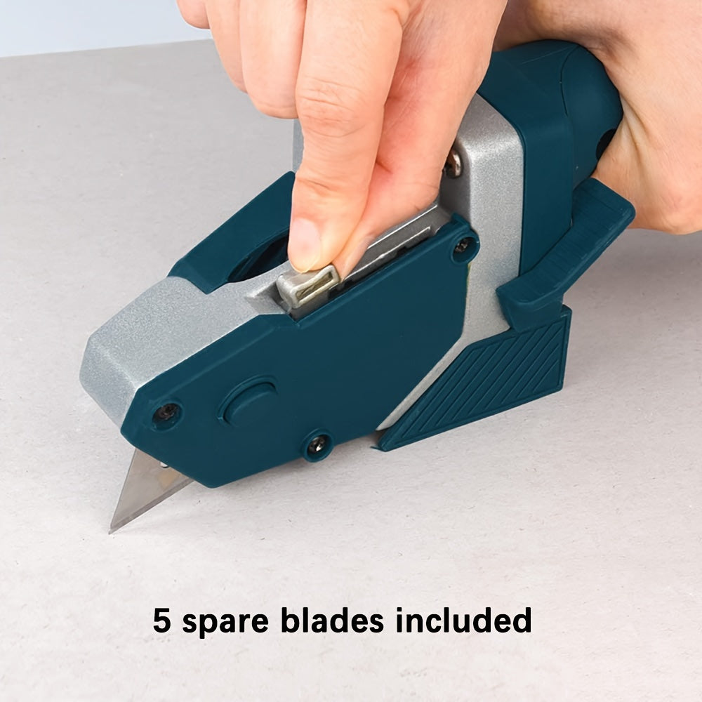 Kit Profissional Cortador Multi‑Material – Drywall Cutter com Trena 5 m, Alumínio + TPR e Lâminas para DIY e Profissionais