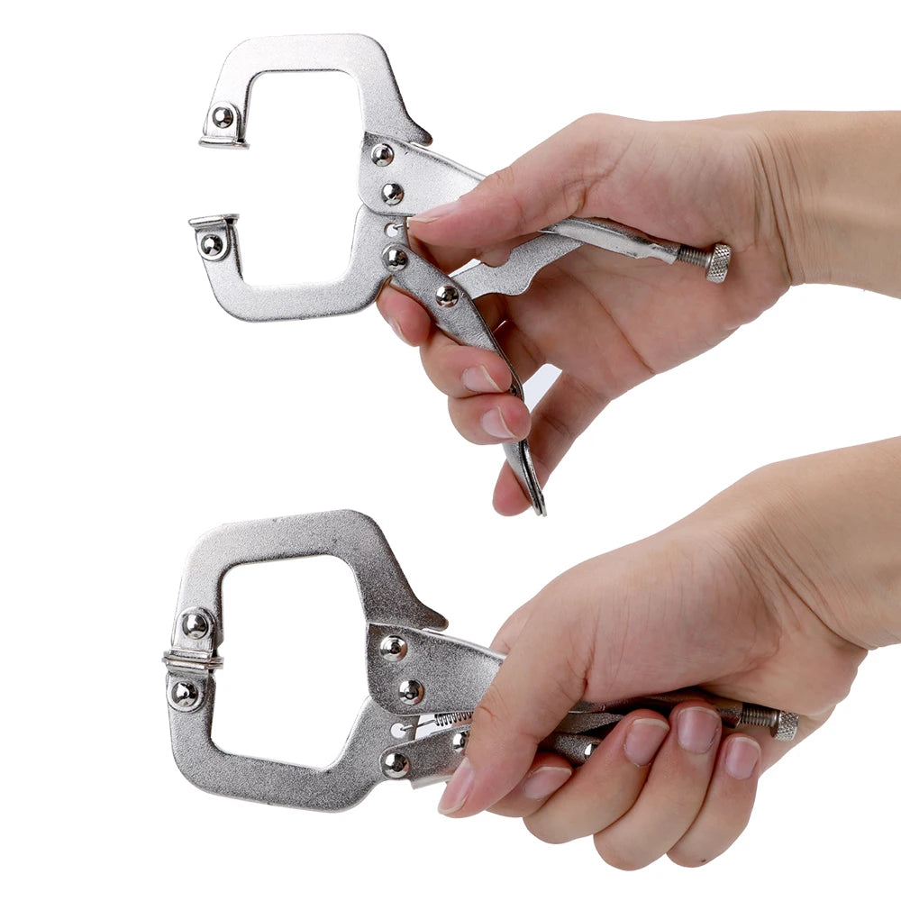 Alicate C Clamp NICEYARD 6” em Aço Liga — Fixação Segura para Seus Projetos!