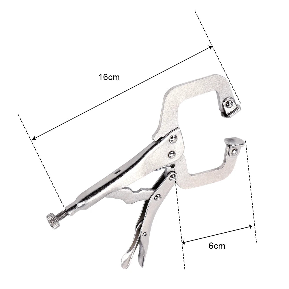 Alicate C Clamp NICEYARD 6” em Aço Liga — Fixação Segura para Seus Projetos!