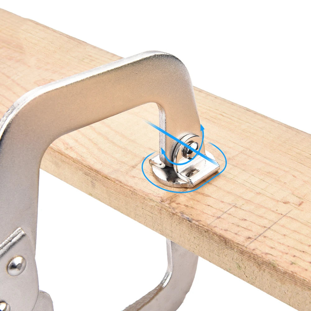 Alicate C Clamp NICEYARD 6” em Aço Liga — Fixação Segura para Seus Projetos!