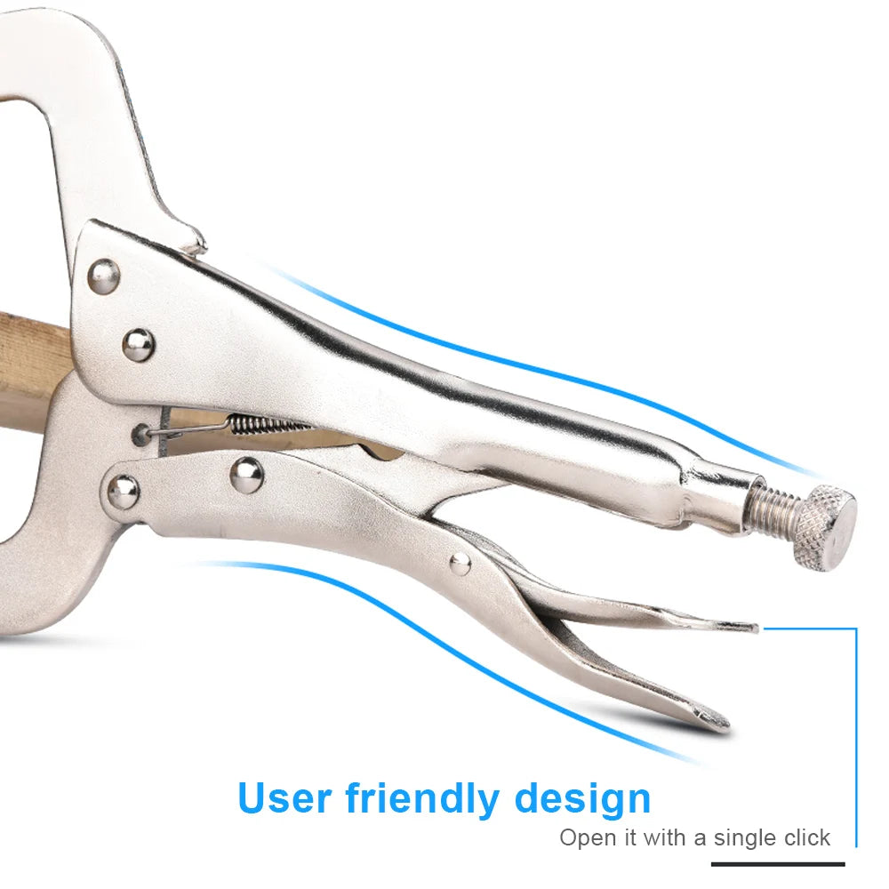 Alicate C Clamp NICEYARD 6” em Aço Liga — Fixação Segura para Seus Projetos!