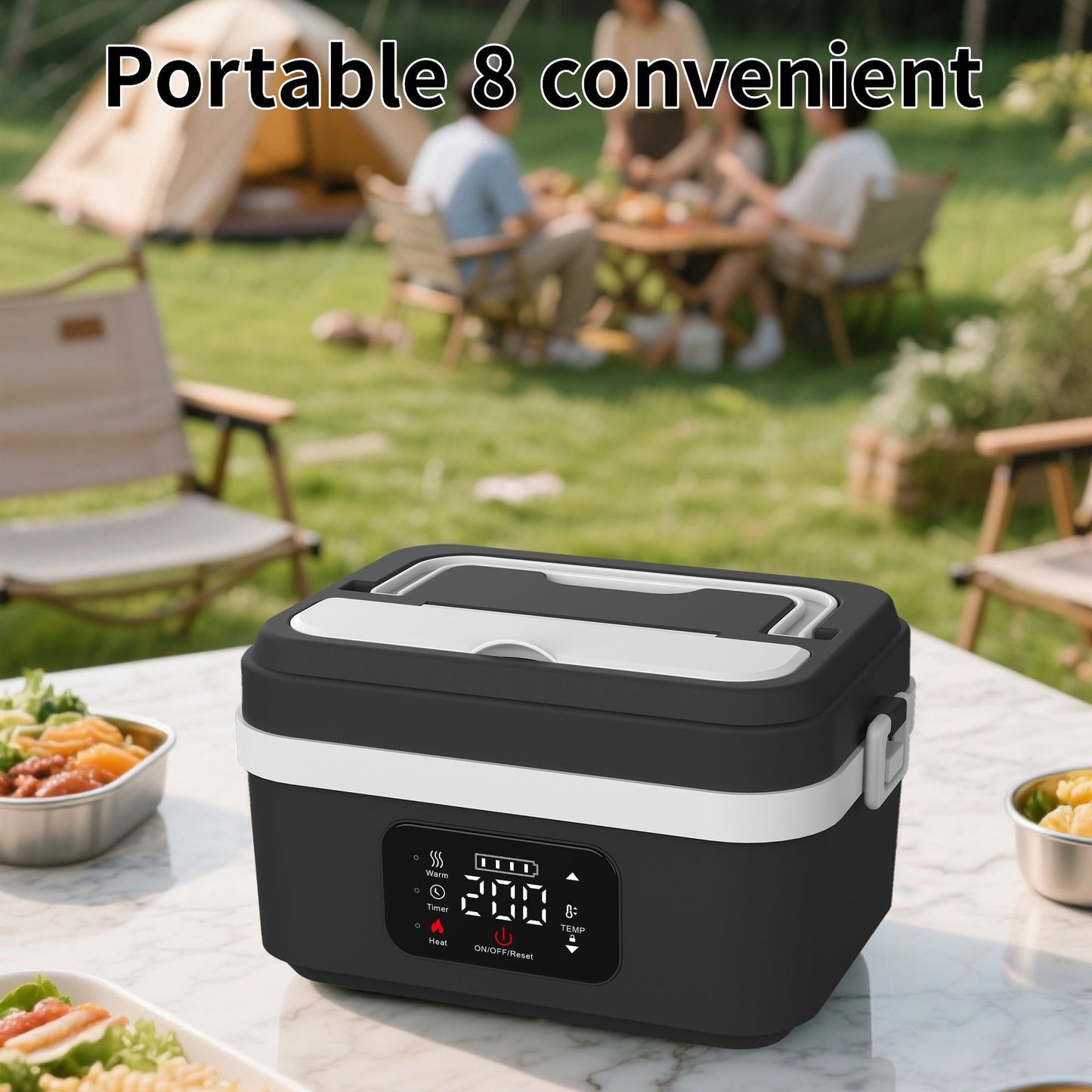 Lunch Box Elétrica Portátil 8000mAh