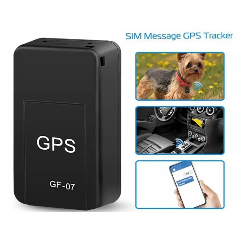 GF07 Rastreador GPS Magnético Mini — Monitoramento em Tempo Real para Carros, Animais e Muito Mais