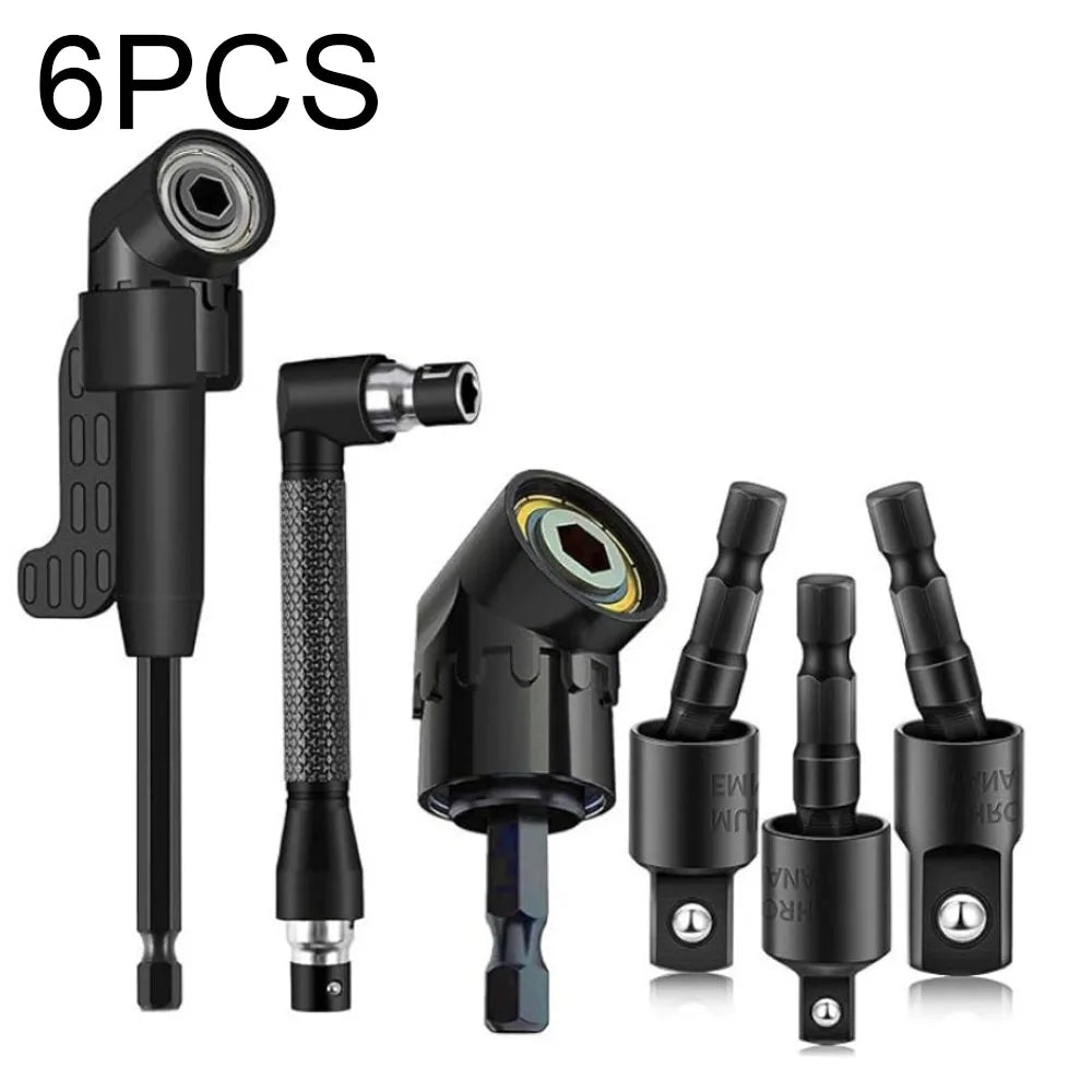 Kit Completo de Extensões e Adaptadores para Furadeira – Flexível, Rotativo e Multifuncional!