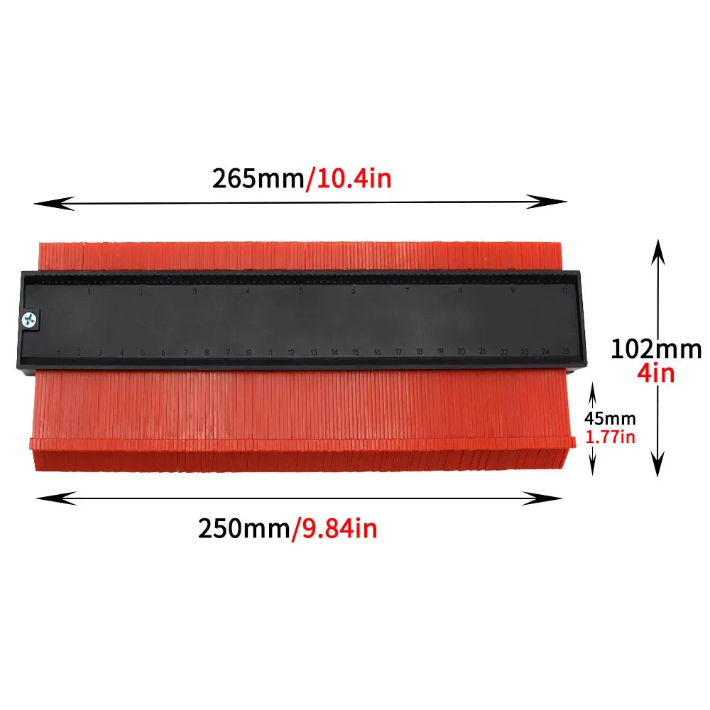 Profile Duplication Gauge Shape Gauge Duplicator Plastic Contour Copy Duplicator Magic Measuring Tool For Woodworking Tool