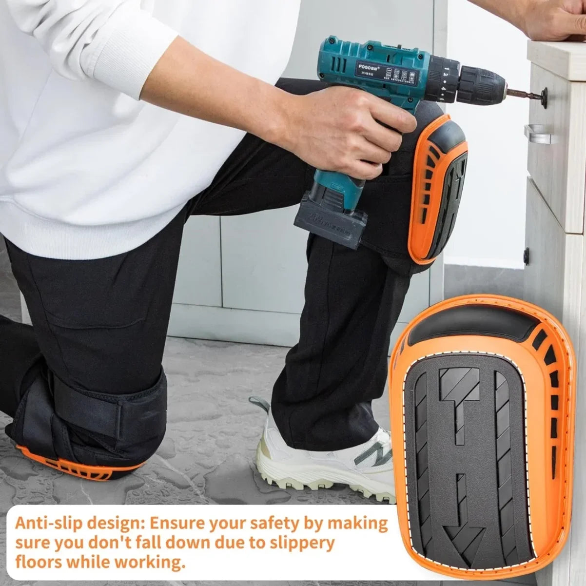 Joelheiras Resistentes com Almofada de EVA – Conforto e Proteção para Trabalho Pesado
