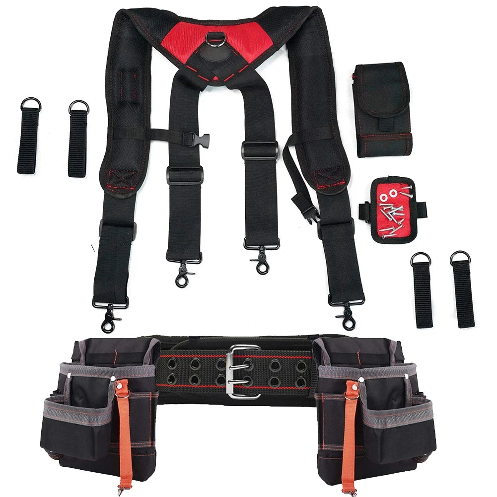 Cinta Suspensora com Munhequeira Magnética – Conforto, Suporte e Praticidade para Profissionais de Verdade!