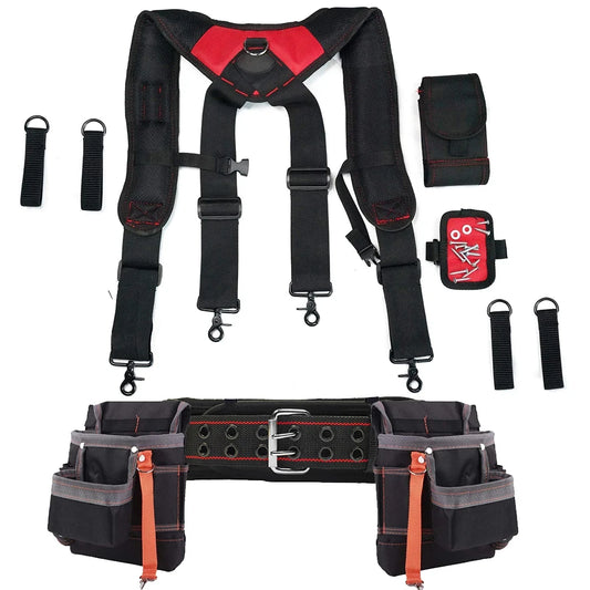 Cinta Suspensora com Munhequeira Magnética – Conforto, Suporte e Praticidade para Profissionais de Verdade!