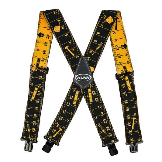 Suspensório Masculino Estampado com Régua – KUNN | Estilo, Conforto e Resistência para o Dia a Dia ou Trabalho