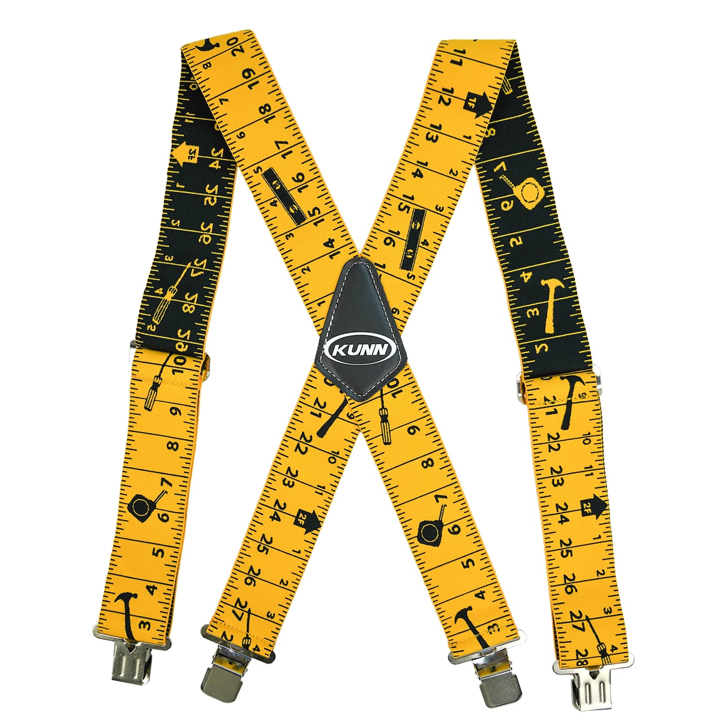 Suspensório Masculino Estampado com Régua – KUNN | Estilo, Conforto e Resistência para o Dia a Dia ou Trabalho