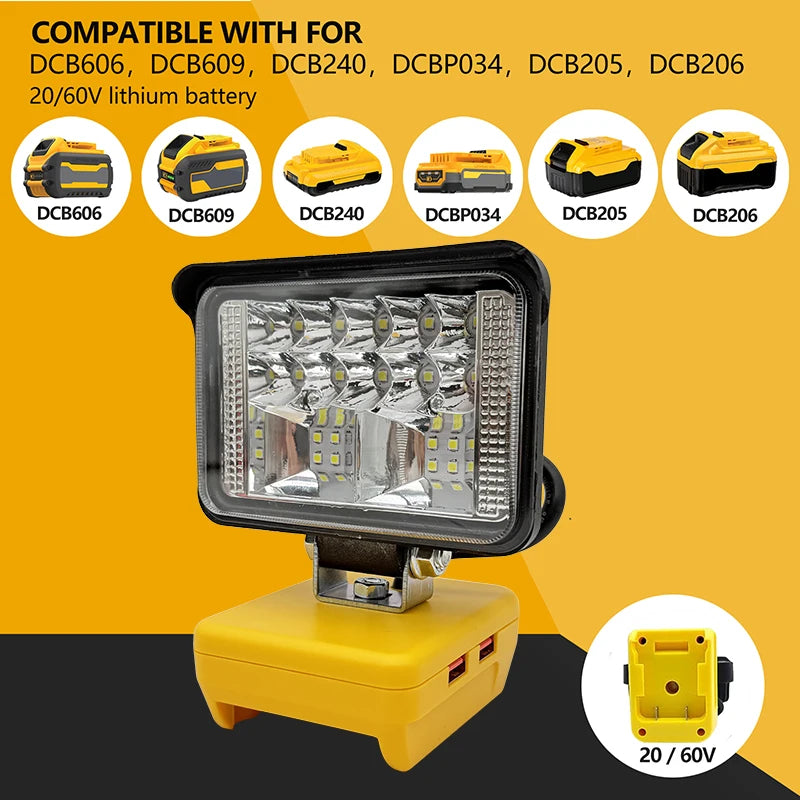 Luminária Portátil LED Recarregável para Trabalho – Potência e Praticidade em Qualquer Lugar