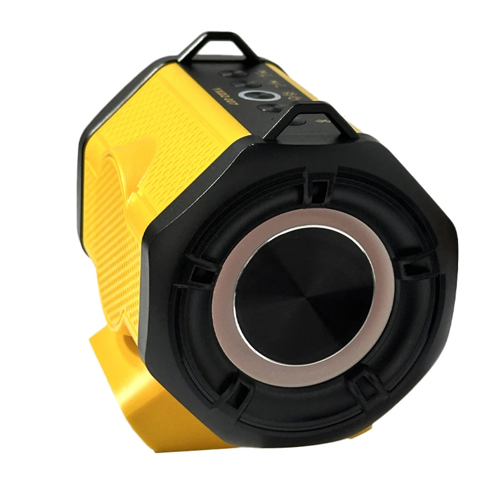 Caixa de Som Bluetooth 6D For Milwaukee/Makita/Dewalt/Bosch 18V 20V Battery With USB Type-C Port Charge Player Loudspeaker Amplifier