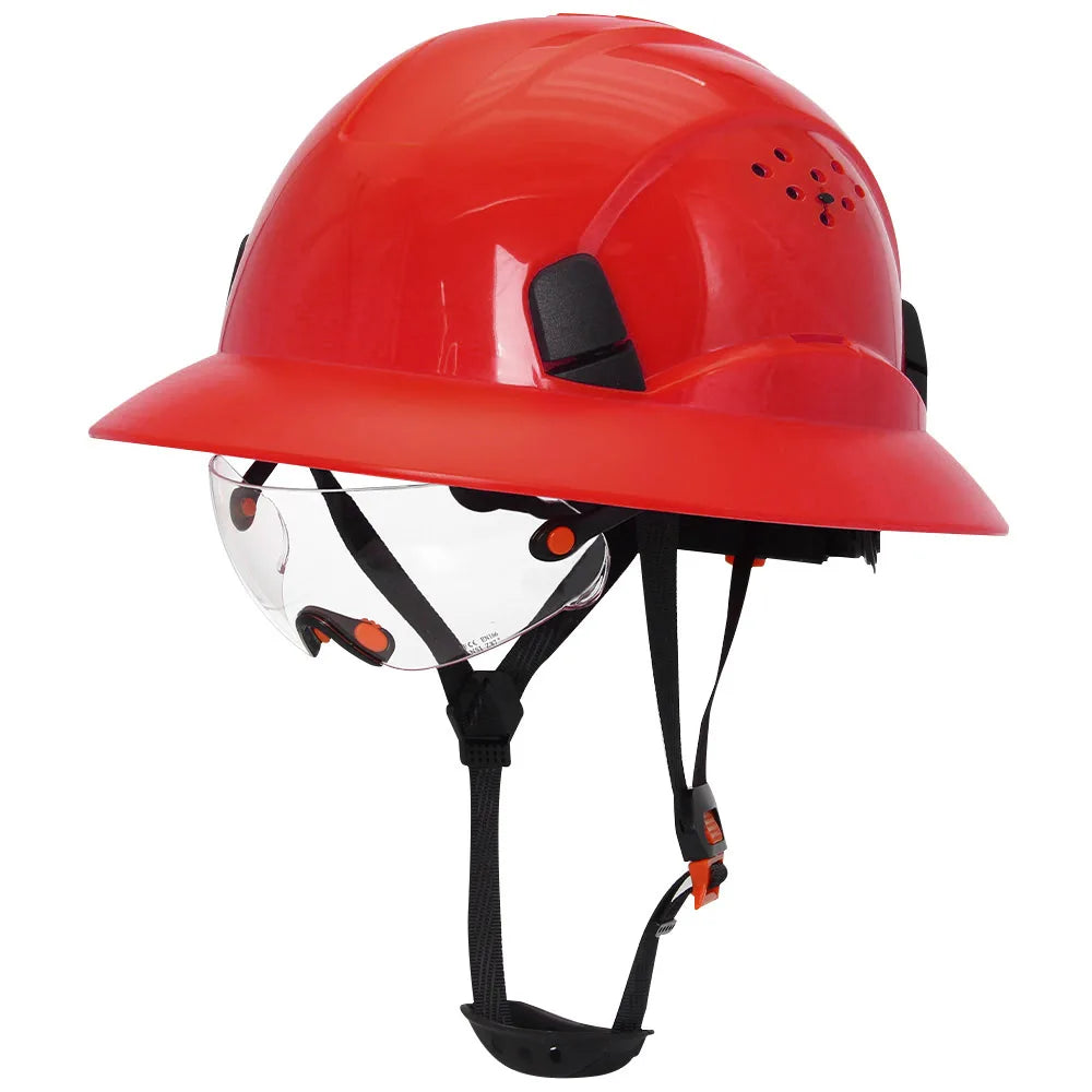 Capacete de Segurança com Aba Total – Proteção Completa para Quem Enfrenta Qualquer Clima