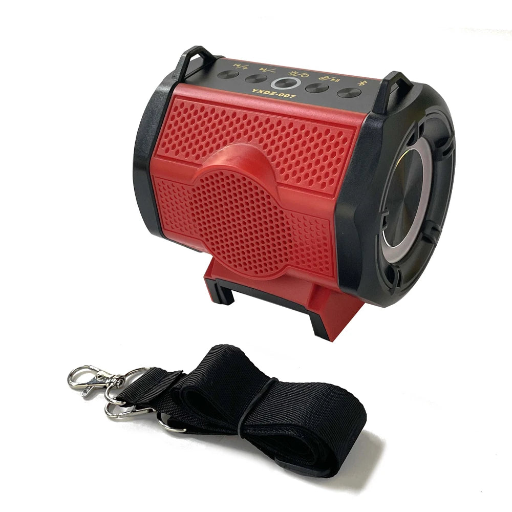 Caixa de Som Bluetooth 6D For Milwaukee/Makita/Dewalt/Bosch 18V 20V Battery With USB Type-C Port Charge Player Loudspeaker Amplifier