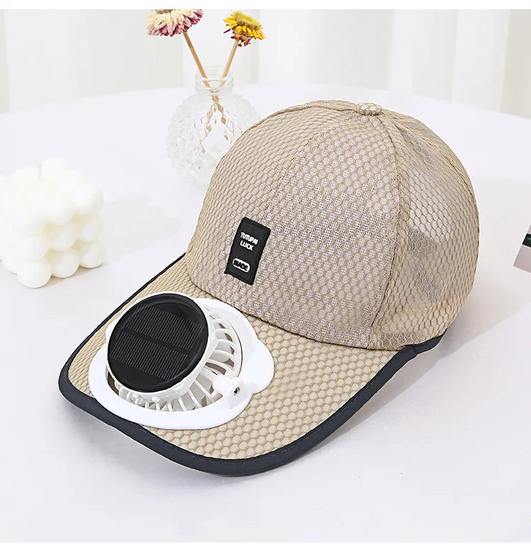 Boné com Ventilador Integrado – Refresque-se com Estilo e Proteção Solar!