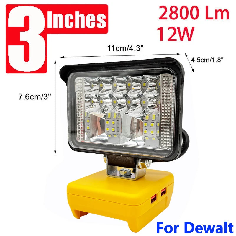 Luminária Portátil LED Recarregável para Trabalho – Potência e Praticidade em Qualquer Lugar