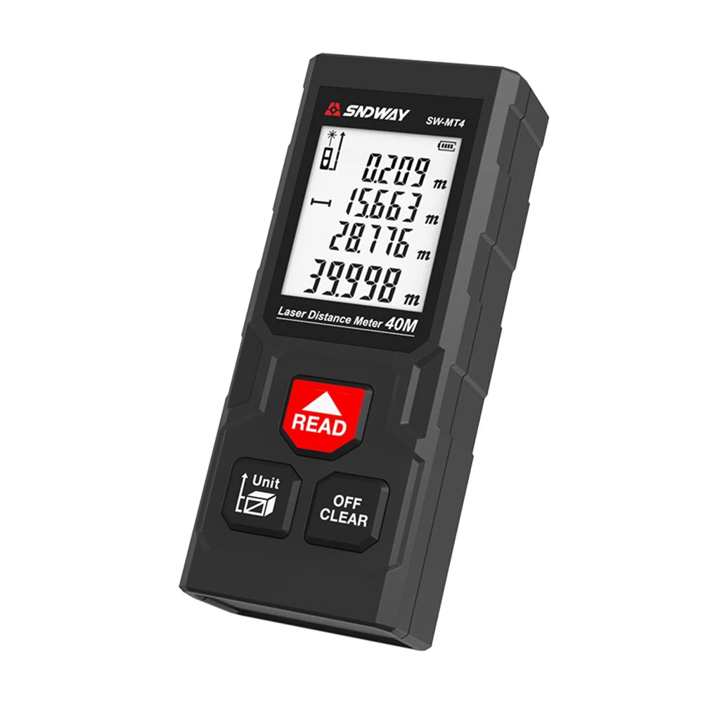 SNDWAY Laser Distance Meter 50m 70m 100m 120m Rangefinder Digital Range Finder Trena Roulette Ruler Distance Measuring Tape