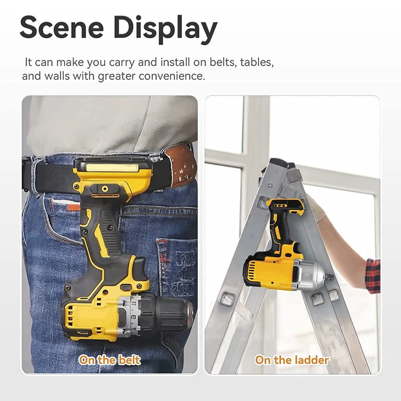 Kit com 6 Ganchos de Cinto Inox para Furadeiras Dewalt 20V – Fixação Rápida e Segura!