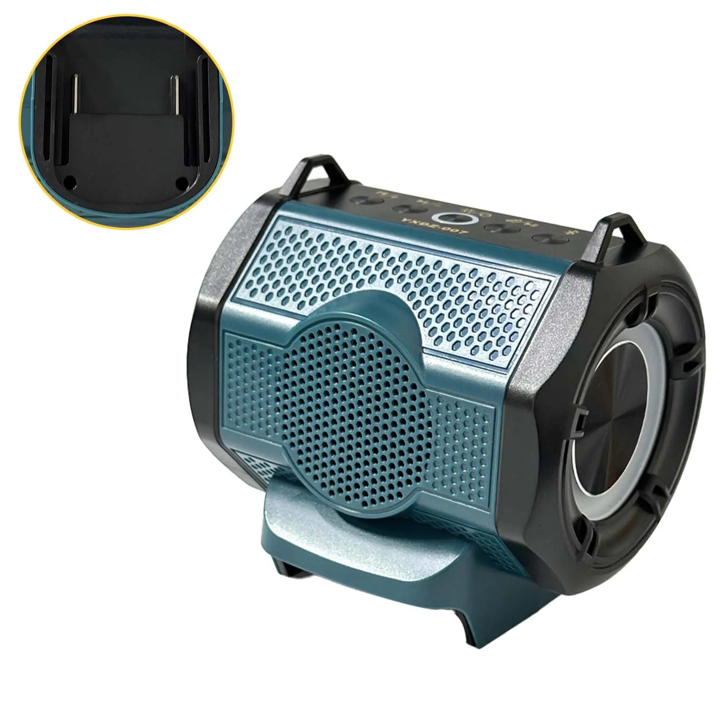 Caixa de Som Bluetooth 6D For Milwaukee/Makita/Dewalt/Bosch 18V 20V Battery With USB Type-C Port Charge Player Loudspeaker Amplifier