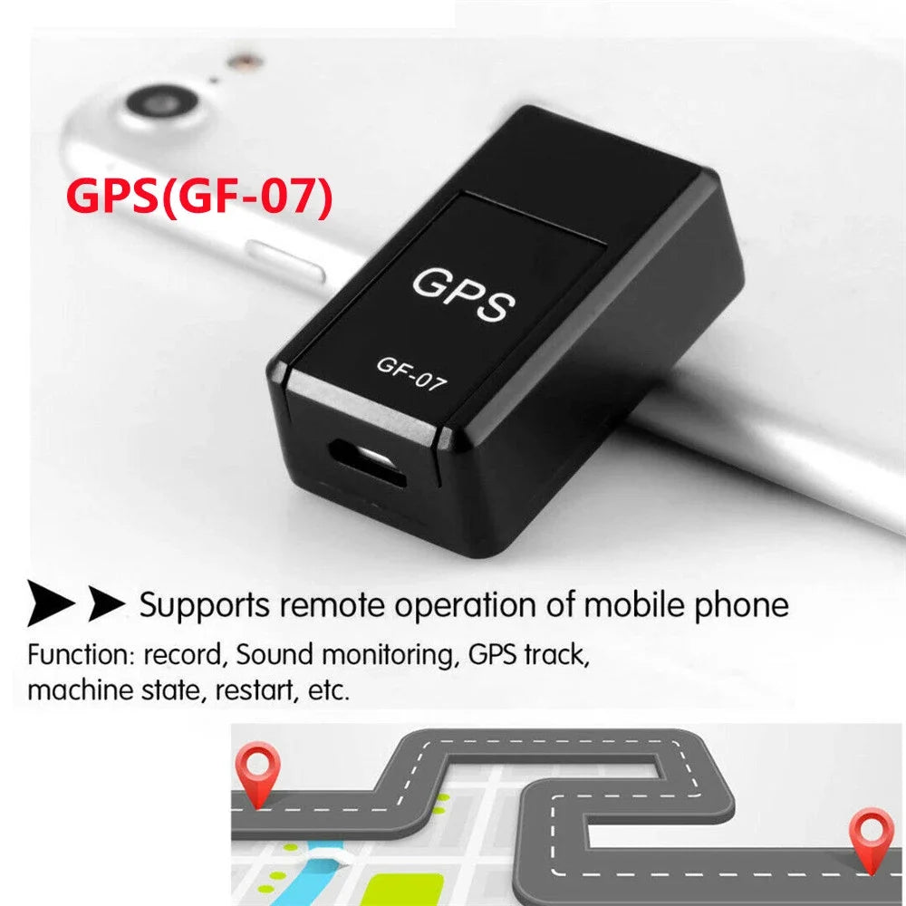 GF07 Rastreador GPS Magnético Mini — Monitoramento em Tempo Real para Carros, Animais e Muito Mais