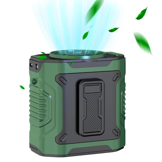 Ventilador de Cintura Portátil USB Recarregável – Refresque-se com Liberdade e Potência!