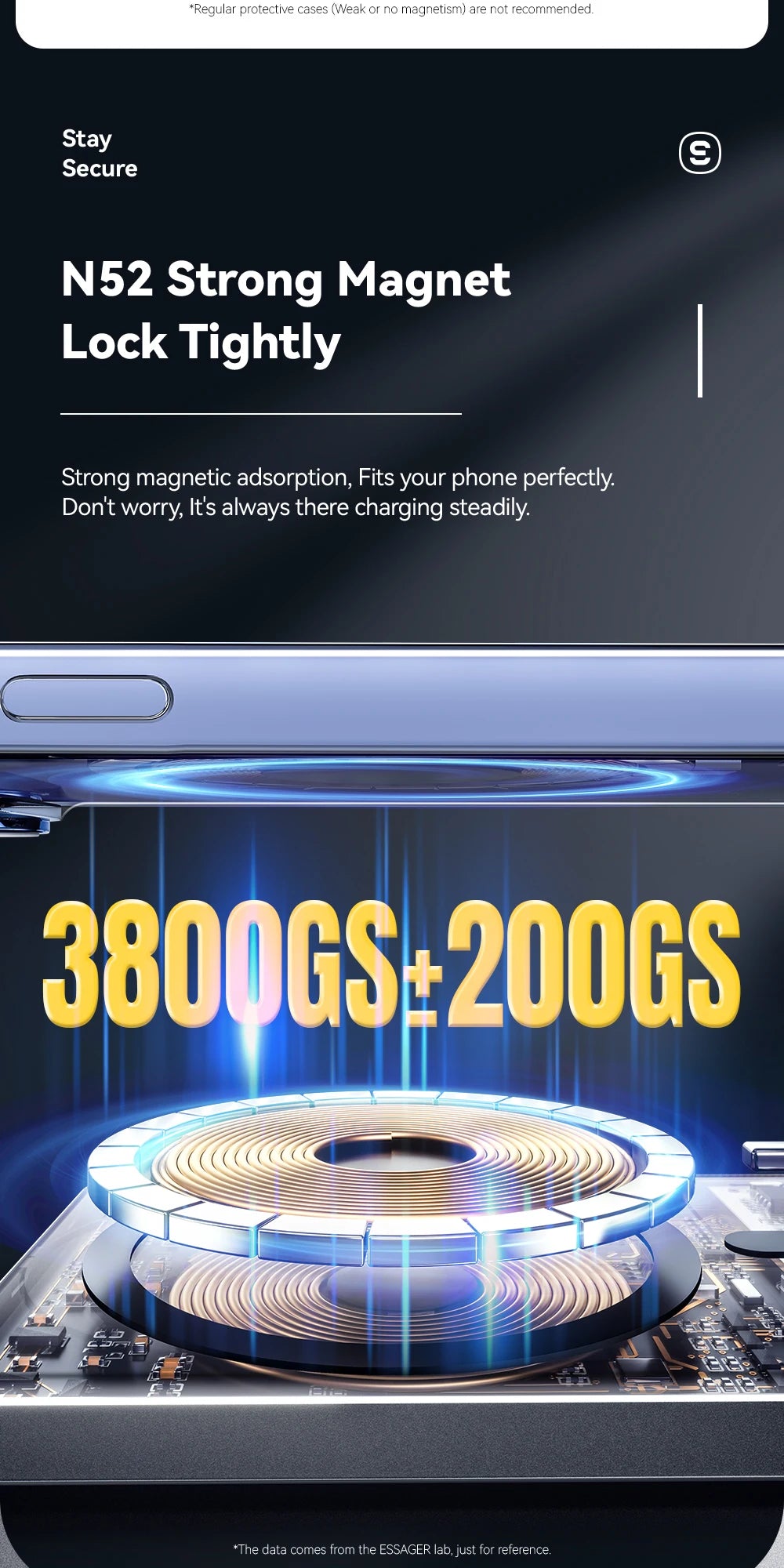 Essager Power Bank Wireless 5000mAh – Carregamento Rápido e Sem Fios em um Design Ultrafino