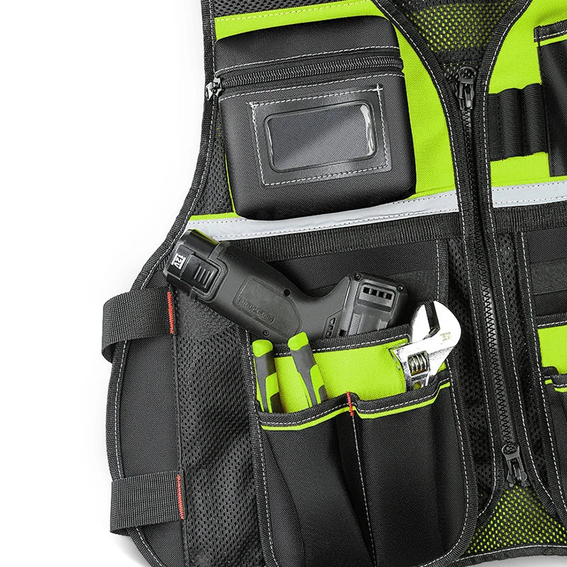 Colete de Ferramentas Profissional com Múltiplos Bolsos – Alta Resistência
