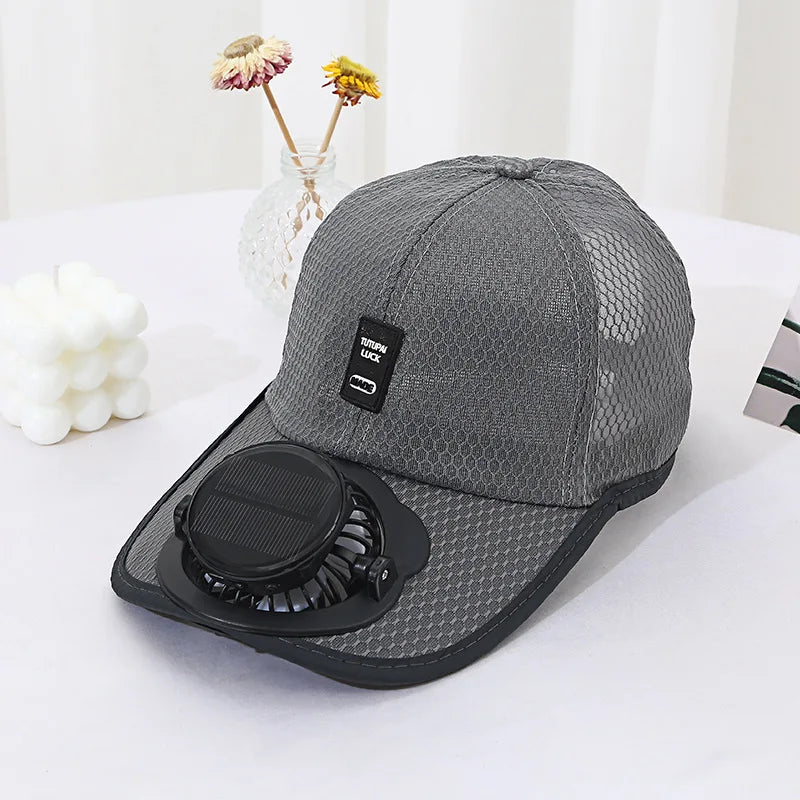 Boné com Ventilador Integrado – Refresque-se com Estilo e Proteção Solar!