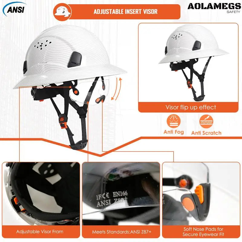 Capacete de Segurança com Aba Total – Proteção Completa para Quem Enfrenta Qualquer Clima