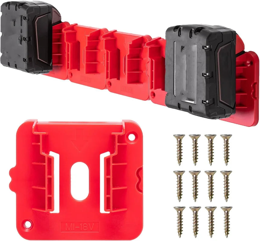Suporte Organizador de Bateria para Milwaukee, Dewalt e Makita – Praticidade e Segurança na Sua Oficina