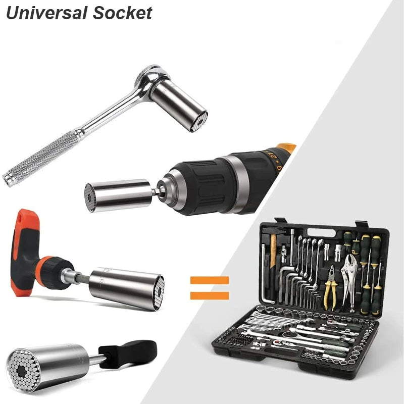 Kit Soquete Universal com Adaptador para Parafusadeira