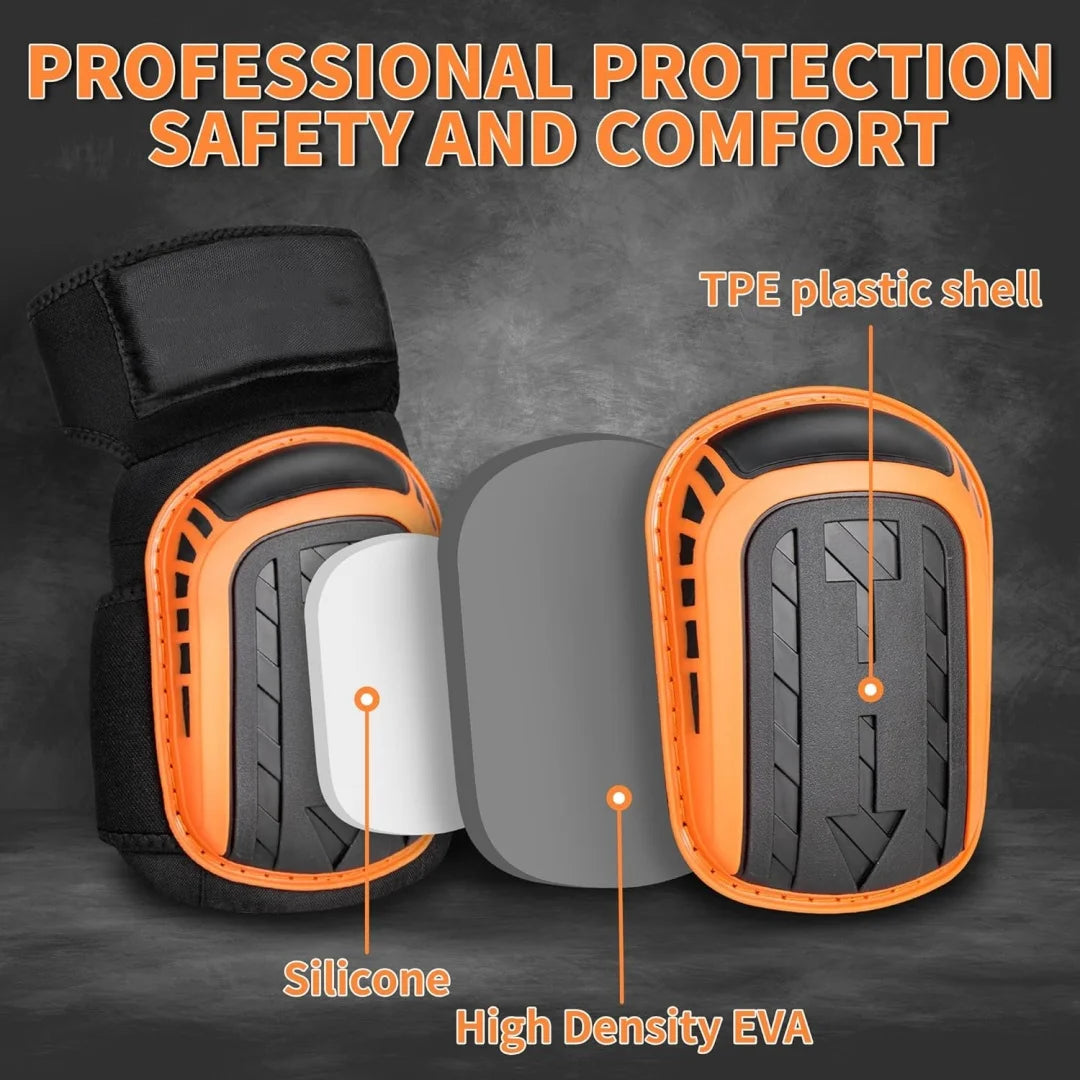 Joelheiras Resistentes com Almofada de EVA – Conforto e Proteção para Trabalho Pesado